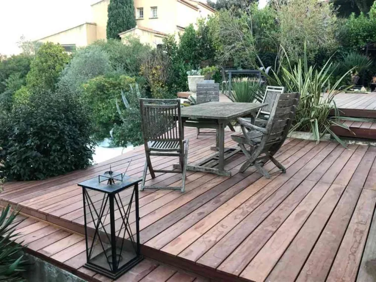 Création de terrasse en bois thermo-chauffé à Aubagne, Aubagne, Les Jardins de Tim